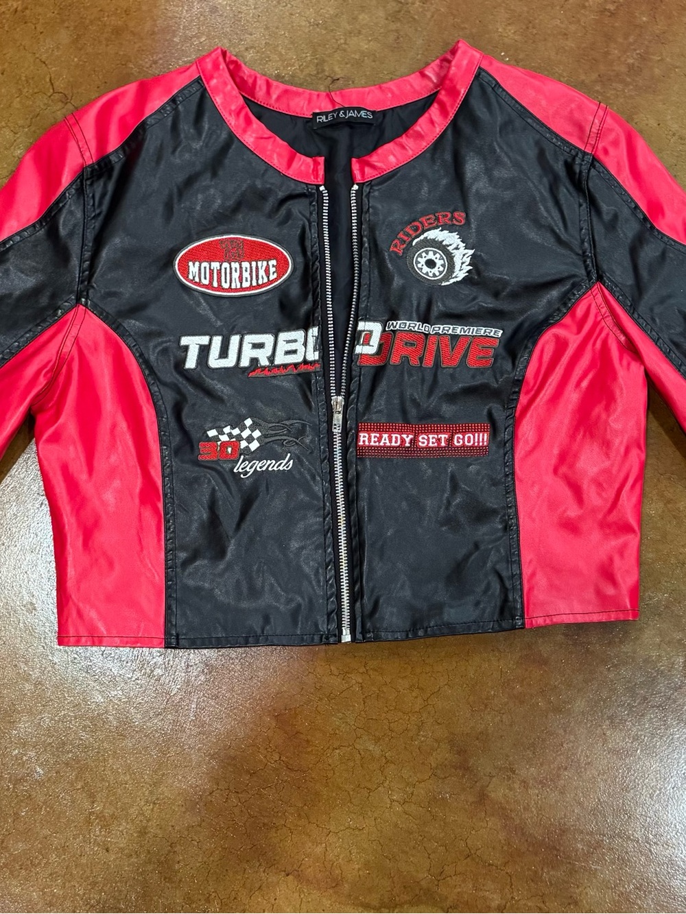 Riley & James Women’s Red and Black Turbo Drive Jacket